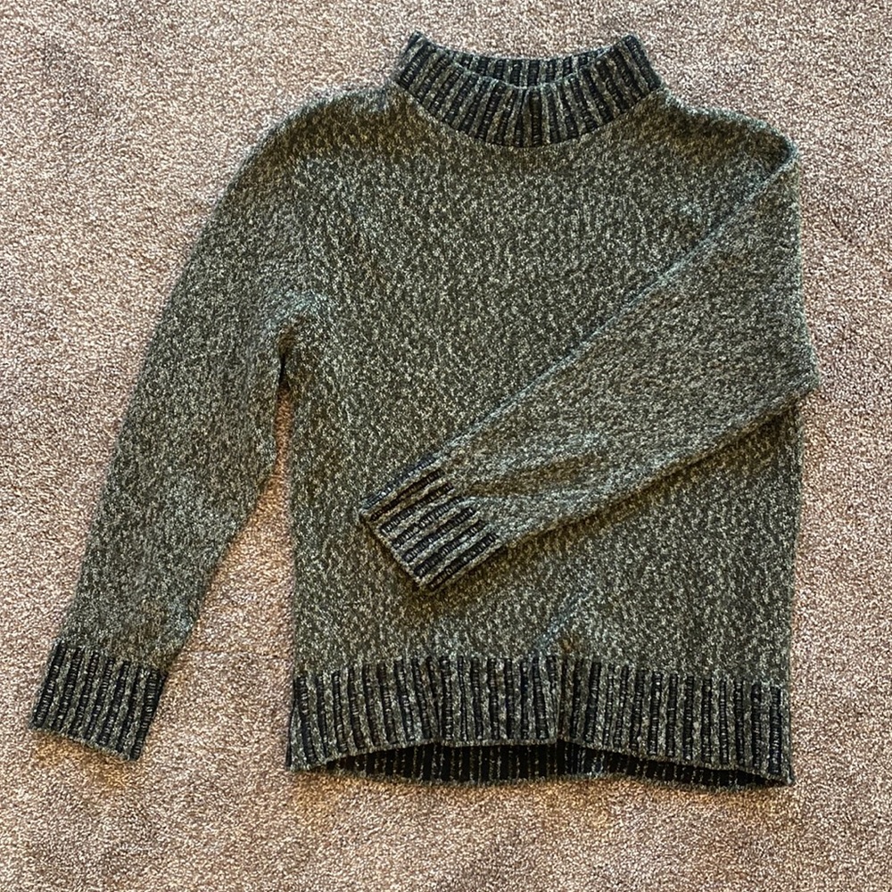 Dark Green Turtleneck Sweater